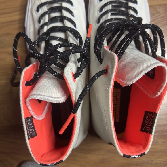 Converse Chuck Taylor All Star II Men's 10.5 Cream White Gum Bottom High Top Y2K - Picture 3 of 12